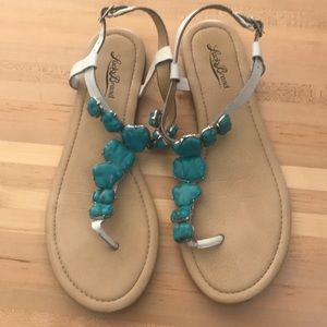 Lucky Brand turquoise stone sandals